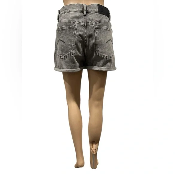 G-STAR Raw Shorts Womens Tedie Ultra High Rise Denim Faded Carbon Size 29 - Picture 7 of 16